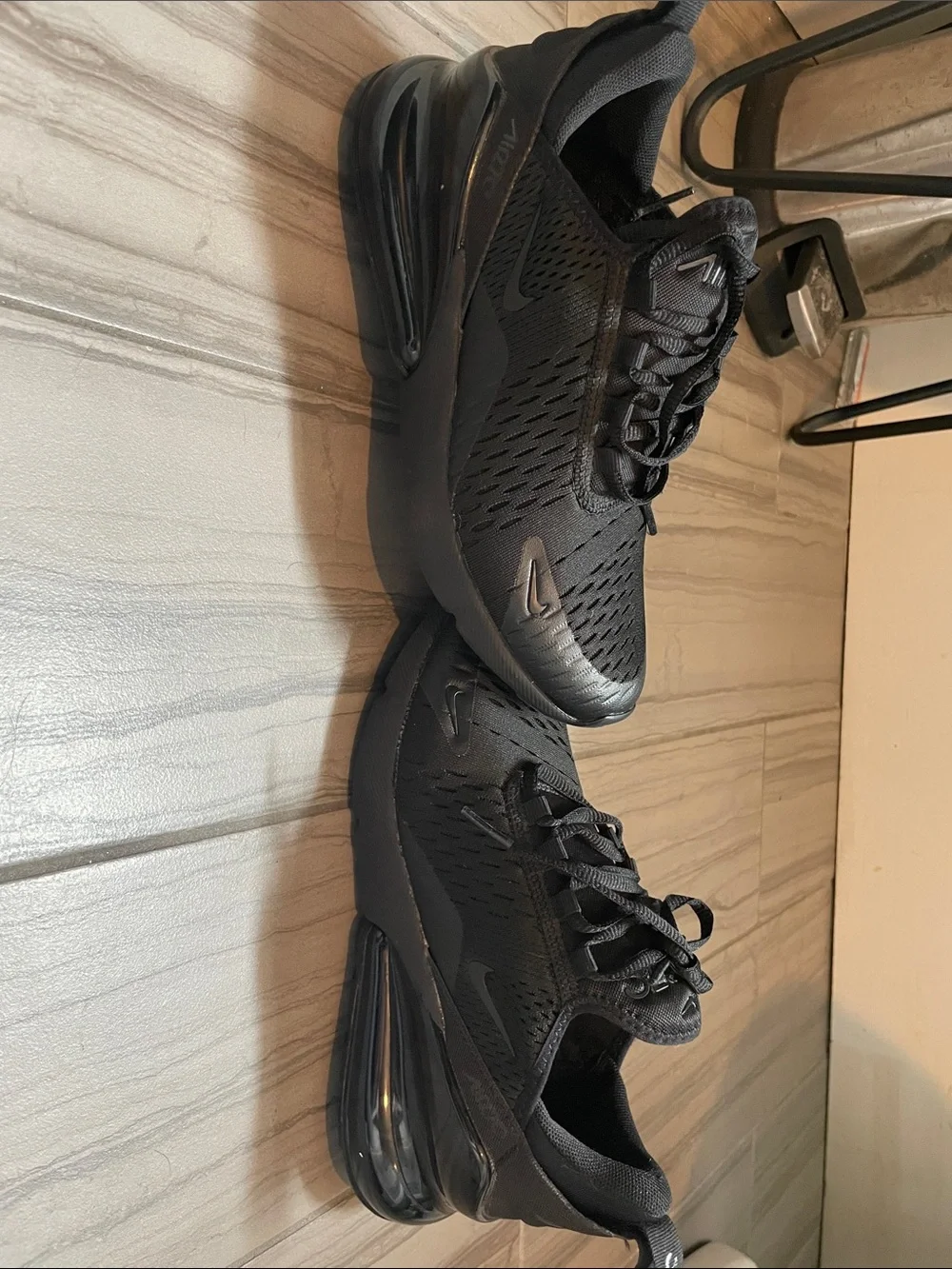 Nike Kids Black Air-Cushion Athletic Sneakers